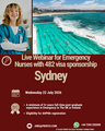 Live Webinar for Emergency Nurses, Sydney Australia - 22nd July 2026. Register now!